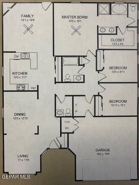 14325 Coyote Trl, El Paso, TX 79938 - plan