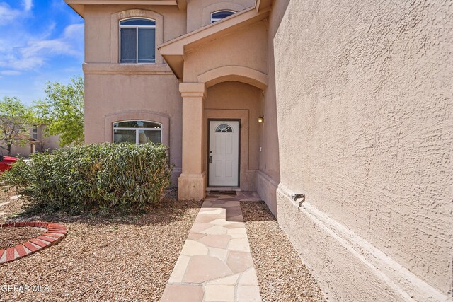 3501 Al Roberts Dr, El Paso, TX 79936 - entrance to property with stucco siding