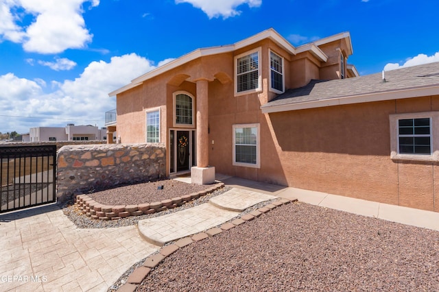 400 Rio Fango, El Paso, TX 79932 - entrance to property featuring fence, a gate, and stucco siding