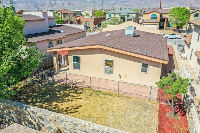 exterior space featuring a mountain view and a residential view