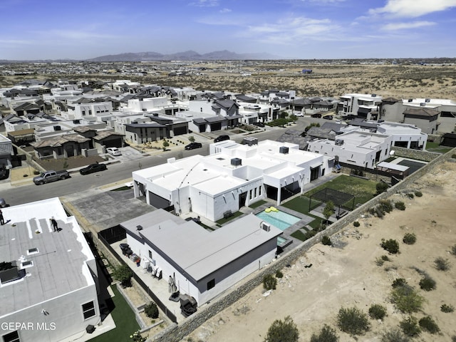784 Brunswick Pl, Horizon City, TX 79928 - bird's eye view featuring a mountain view and a residential view