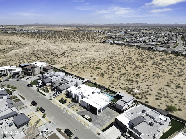 784 Brunswick Pl, Horizon City, TX 79928 - drone / aerial view featuring a mountain view, a residential view, and view of desert