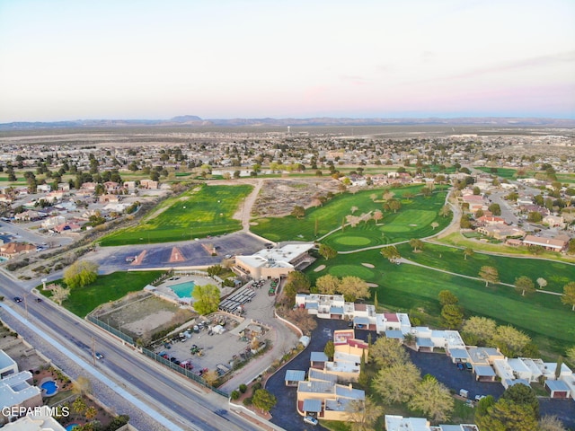 3705 Roslyn Dr, Horizon City, TX 79928 - aerial view featuring a mountain view, golf course view, and a residential view