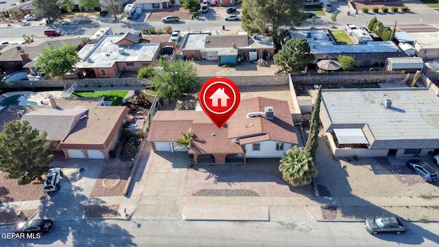 3705 Roslyn Dr, Horizon City, TX 79928 - aerial view featuring a residential view