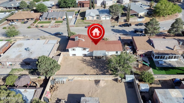 3705 Roslyn Dr, Horizon City, TX 79928 - birds eye view of property featuring a residential view