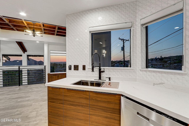 4108 Metetuye Ln, El Paso, TX 79902 - bar featuring stainless steel dishwasher and a sink