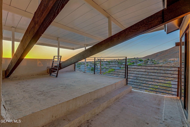 4108 Metetuye Ln, El Paso, TX 79902 - view of patio / terrace featuring a mountain view and a balcony