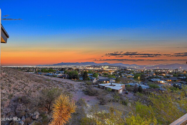 4108 Metetuye Ln, El Paso, TX 79902 - drone / aerial view featuring a mountain view