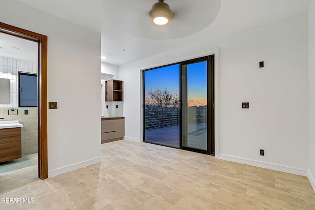 4108 Metetuye Ln, El Paso, TX 79902 - interior space featuring baseboards and a ceiling fan