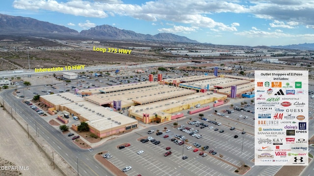 7350 La Casa Way, Canutillo, TX 79835 - drone / aerial view of a mountainous background and an industrial area