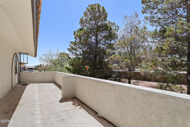 view of balcony
