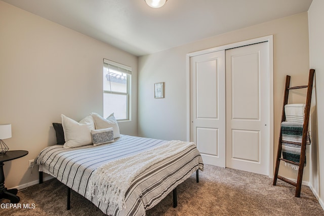 951 Airship Pl, El Paso, TX 79928 - bedroom with carpet floors, a closet, and baseboards