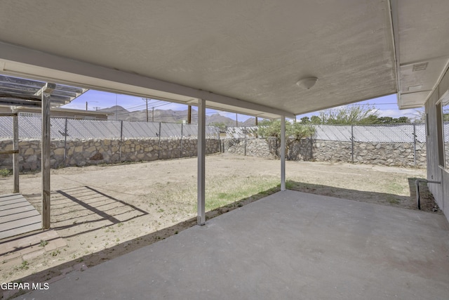 view of patio / terrace with a fenced backyard