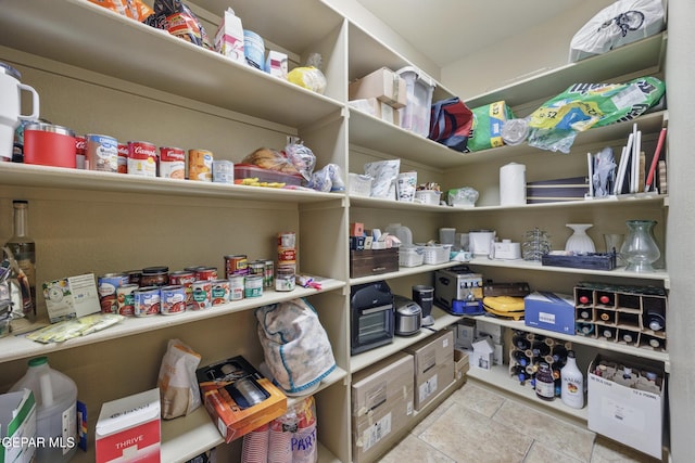 view of pantry