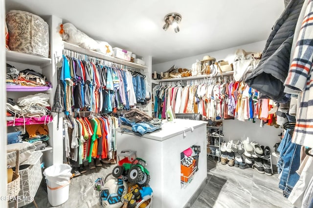 9966 Morocco Cir, El Paso, TX 79927 - spacious closet with marble finish floor