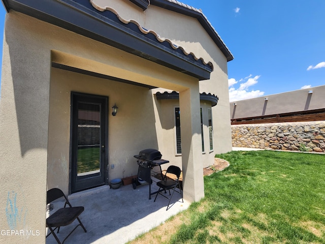 view of patio / terrace featuring area for grilling