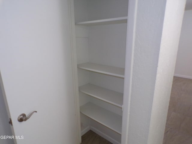 view of closet