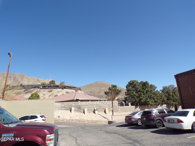 exterior space with a mountain view