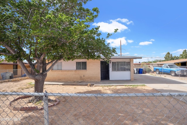 5716 Dearborne Dr, El Paso, TX 79924 - view of front of home with brick siding and concrete driveway