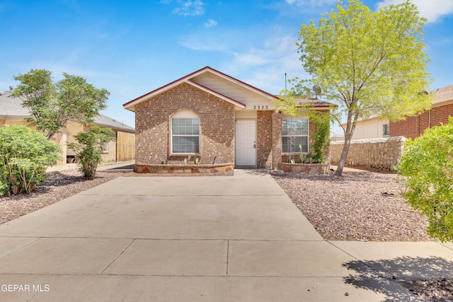 2352 Tierra Blanda Dr, El Paso, TX 79938 - ranch-style home with fence and brick siding