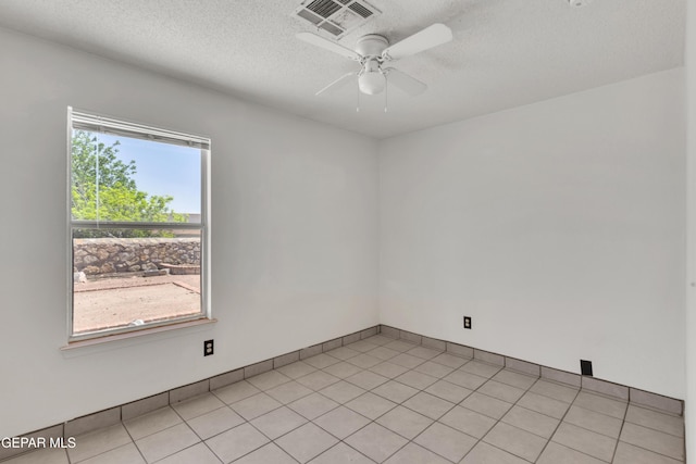 2352 Tierra Blanda Dr, El Paso, TX 79938 - unfurnished room with a ceiling fan, visible vents, and a textured ceiling
