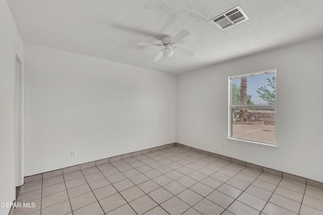 2352 Tierra Blanda Dr, El Paso, TX 79938 - spare room with a ceiling fan, visible vents, and a textured ceiling