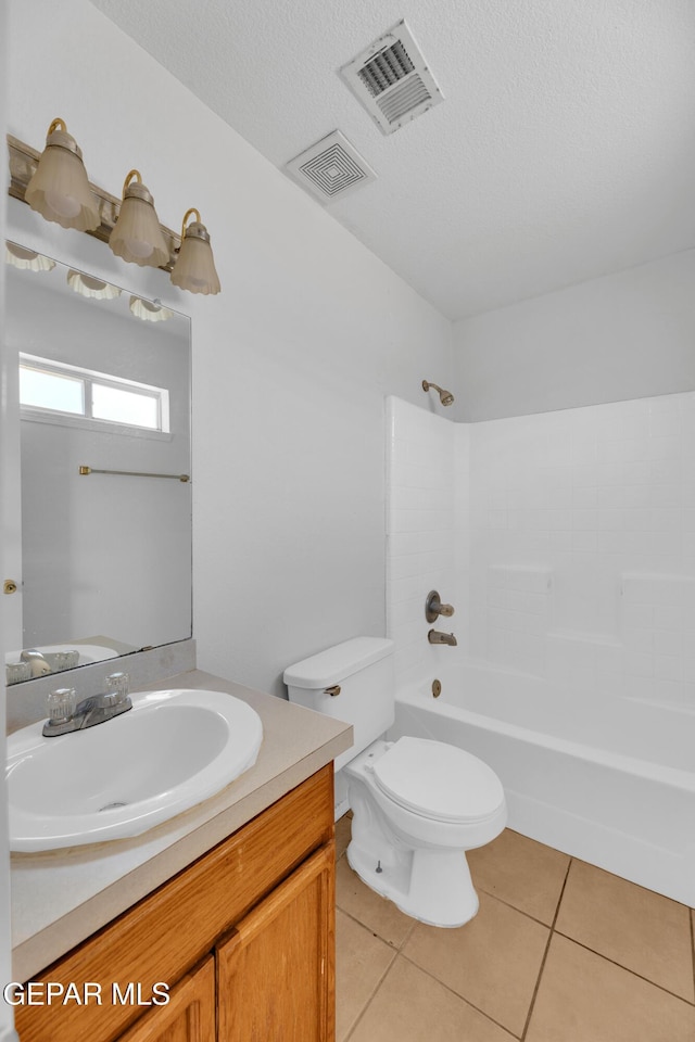2352 Tierra Blanda Dr, El Paso, TX 79938 - full bath featuring visible vents, tile patterned flooring, vanity, and toilet