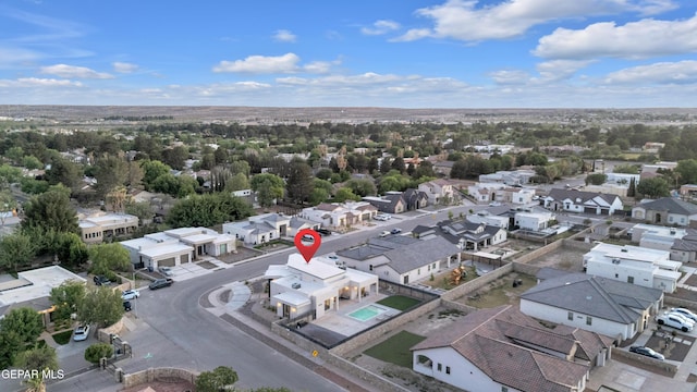 drone / aerial view featuring a residential view