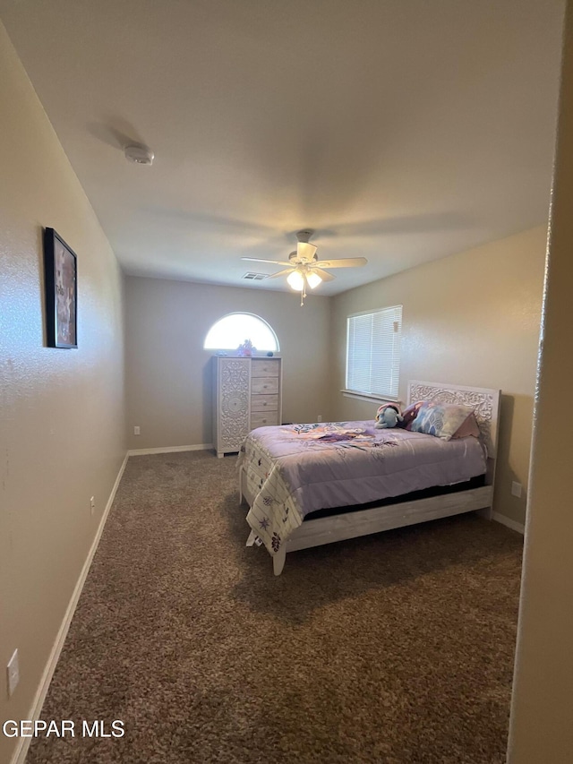 14700 Alton Oaks, El Paso, TX 79938 - bedroom featuring carpet floors, baseboards, and ceiling fan