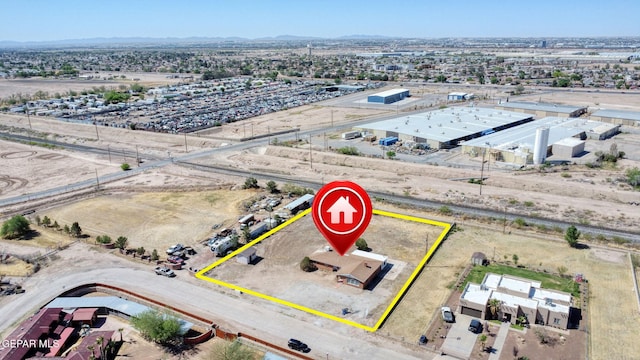 9668 Kathy Ave, El Paso, TX 79927 - birds eye view of property with a mountain view