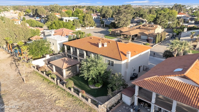 bird's eye view with a residential view