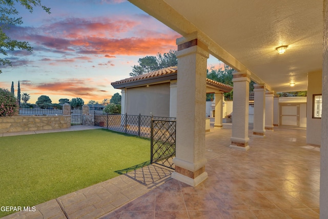 view of patio / terrace with fence