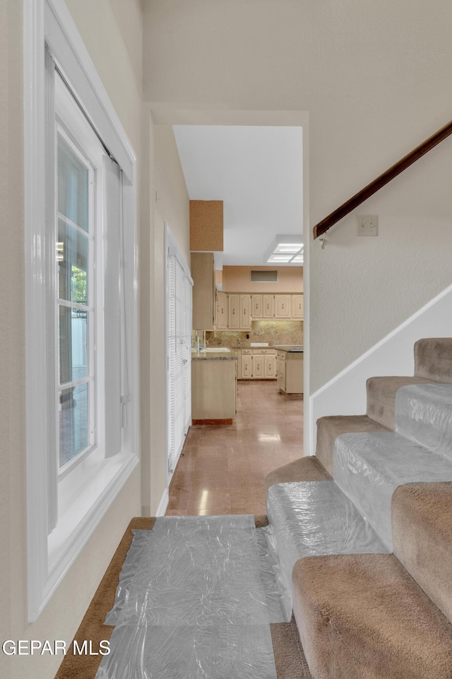 view of stairs
