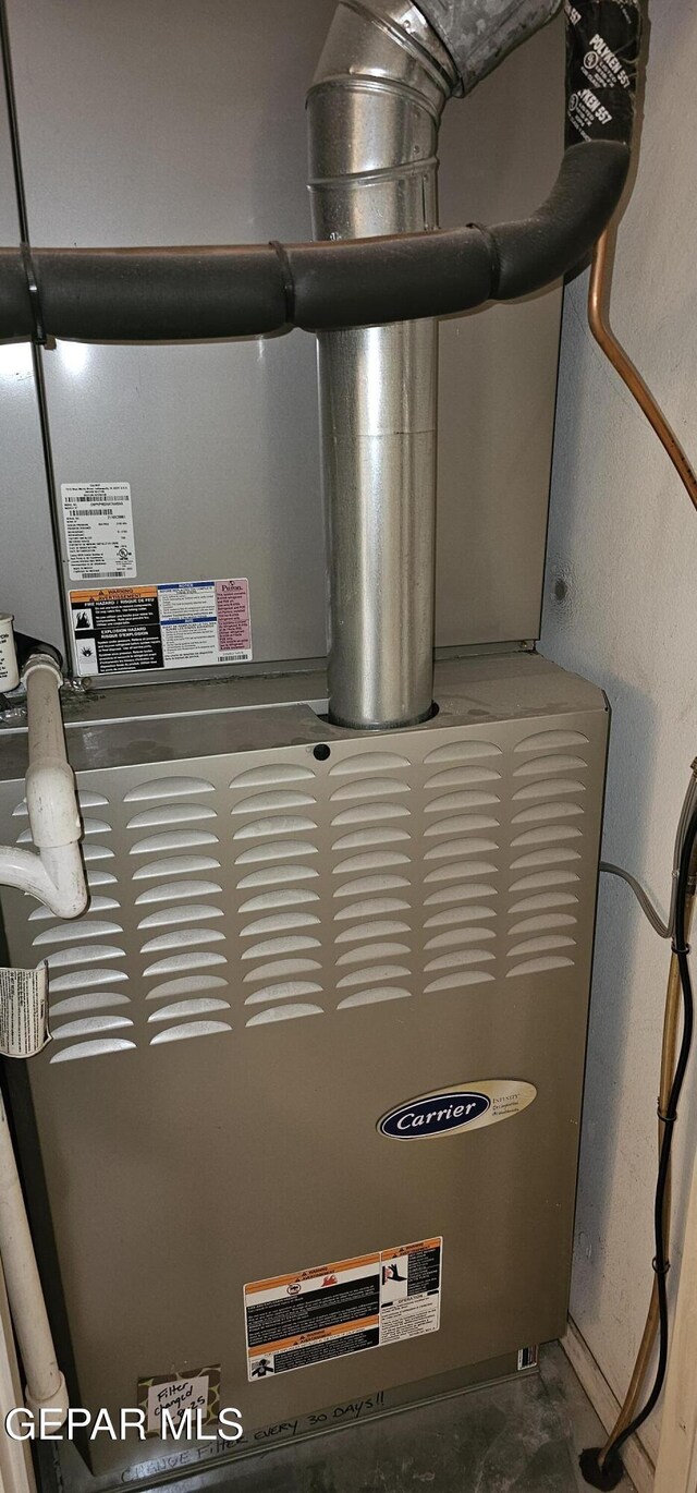 2704 Gaston Dr, El Paso, TX 79935 - utilities with heating unit