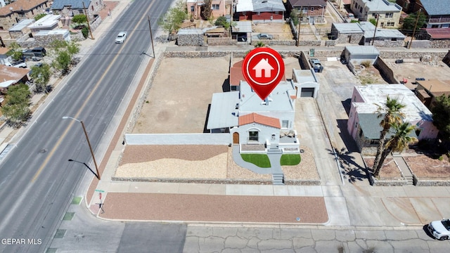 aerial view featuring a residential view