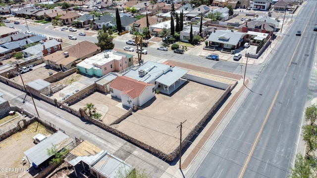 drone / aerial view with a residential view