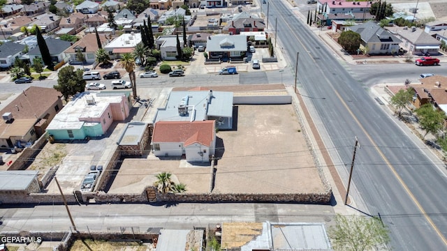 aerial view featuring a residential view