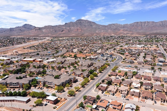 11400 Pifas Nevarez Pl, El Paso, TX 79934 - drone / aerial view featuring a residential view and a mountain view
