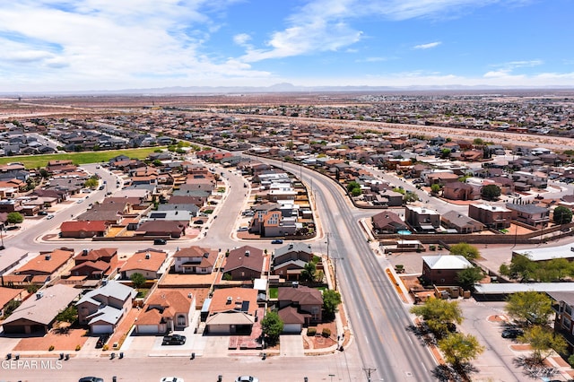 11400 Pifas Nevarez Pl, El Paso, TX 79934 - birds eye view of property with a residential view and a mountain view