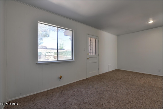 view of carpeted empty room