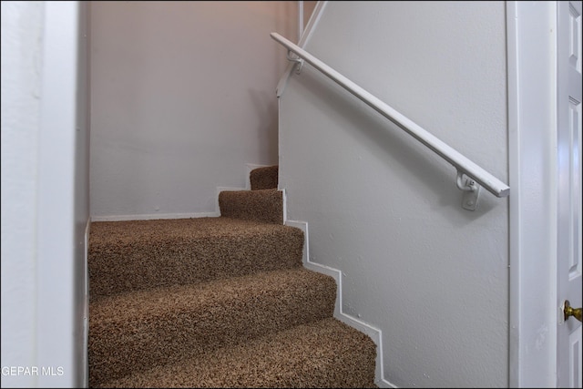 view of stairway