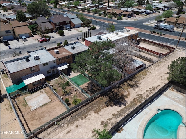 aerial view featuring a residential view
