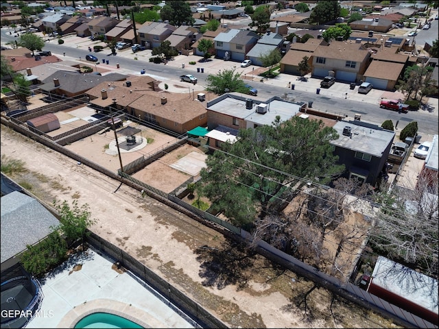 bird's eye view with a residential view