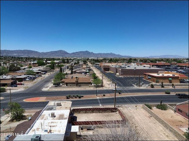 property view of mountains featuring a residential view