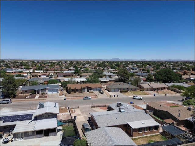 bird's eye view featuring a residential view