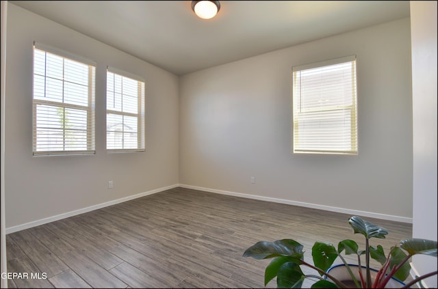 13162 Cleethorpes St, El Paso, TX 79928 - empty room featuring dark wood-type flooring and baseboards