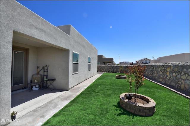 13162 Cleethorpes St, El Paso, TX 79928 - view of yard with a patio and a fenced backyard