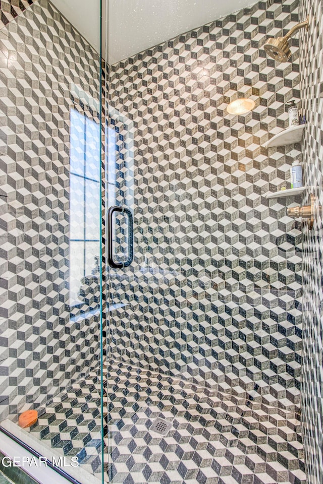 room details with a stall shower