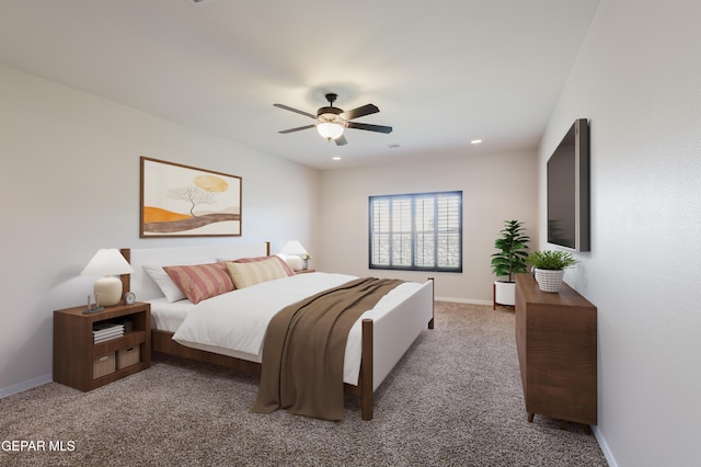 13145 Hazy, El Paso, TX 79938 - carpeted bedroom featuring baseboards and ceiling fan