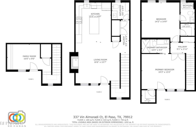 337 Vin Almoradi Ct, El Paso, TX 79912 - plan